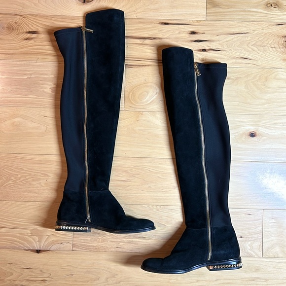 Michael Kors Black Suede Over the Knee Boots | Size 7M - Picture 1 of 7